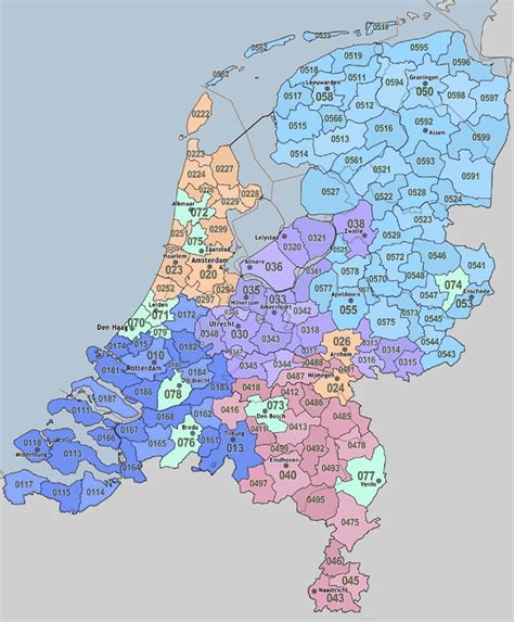 Netnummers • Alle Nederlandse Netnummers + Regio's.